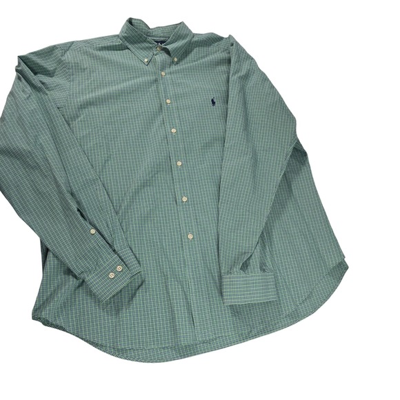 Ralph Lauren Other - Ralph Lauren Mens XXL Classic Fit Green Blue Check Button Down Shirt Long Sleeve